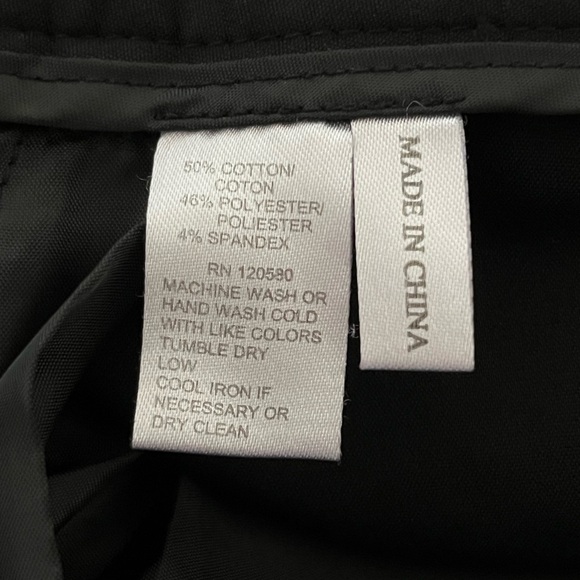 Amanda + Chelsea Slim Fit Mid Rise Cotten Blend Pants - Picture 10 of 10